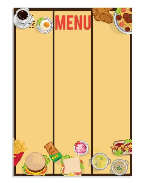 图片 模板 创意矢量意大利餐厅菜单设计