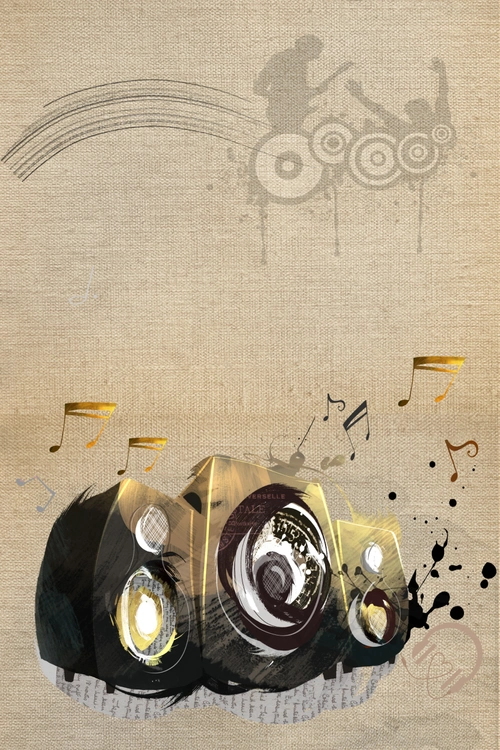 音乐会宣传海报背景素材 - 当图网