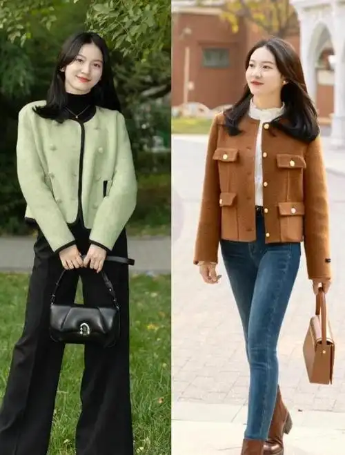 小个子更要会穿衣,18套优雅显高的穿搭模板,太适合秋季穿着了