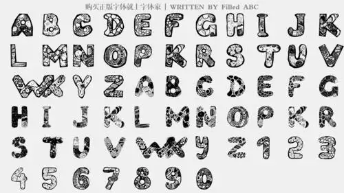 abc是一款个性独特的英文字体,非常适合创意类的ps字体,英文广告设计