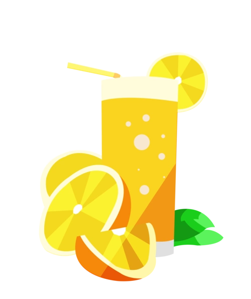 精美手绘卡通矢量果汁素材