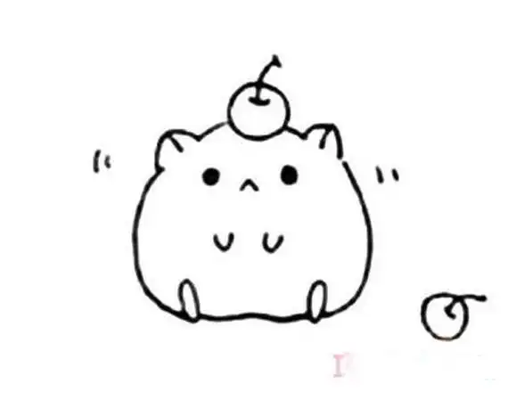 q版动物萌图简笔画仓鼠