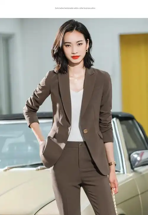 艳如飞西装外套女早春韩版时尚气质女范职业装套装冬小西服设计感小众