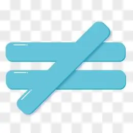 卡通数学符号不等号图标素材