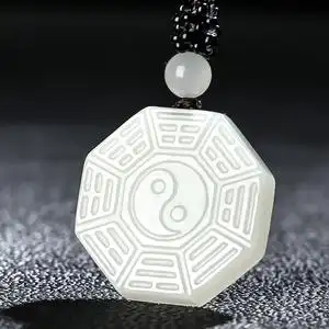 佳媛玉业和田玉八卦玉吊坠男女士款玉坠玉石玉挂坠