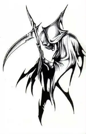 画死神镰刀简笔画