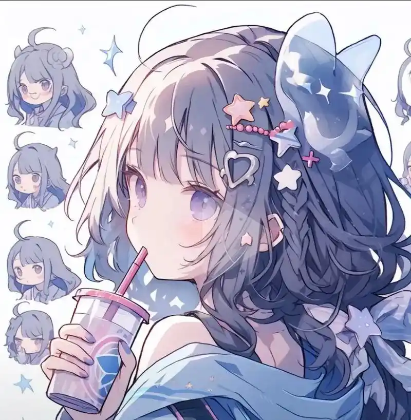 动漫女生头像 - 抖音