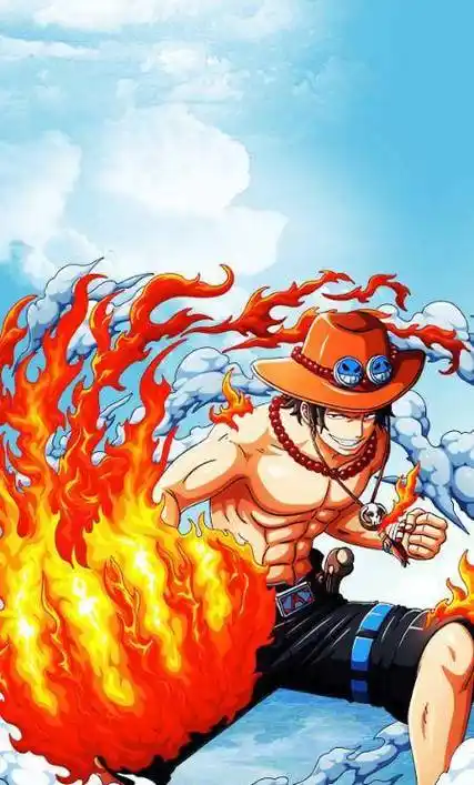 海贼王火神艾斯壁纸他就是个骗子你跟路飞说过你不会死的