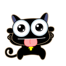 up猫鬼脸调皮可爱gif动图_动态图_表情包下载_soogif