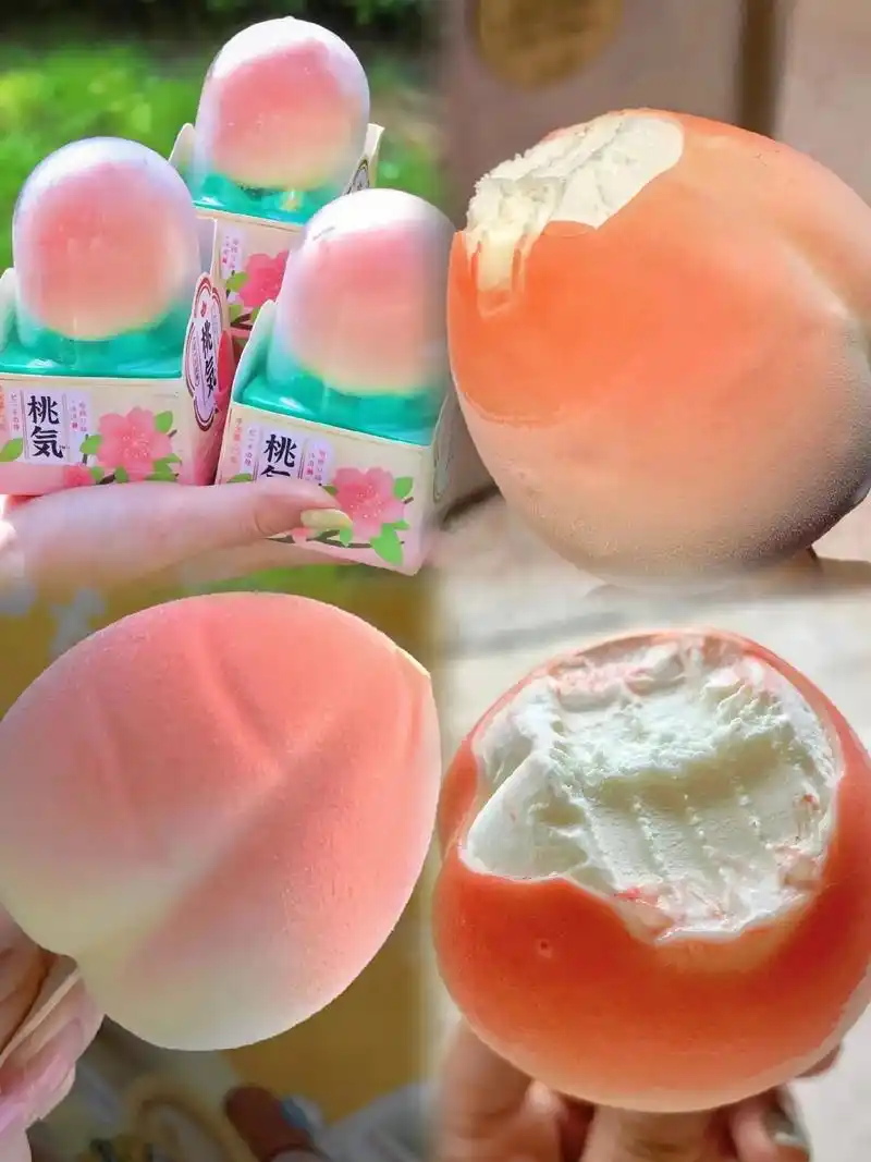 图文伙伴计划 超火的桃气冰淇淋!粉嫩可爱的造型,像极了一颗