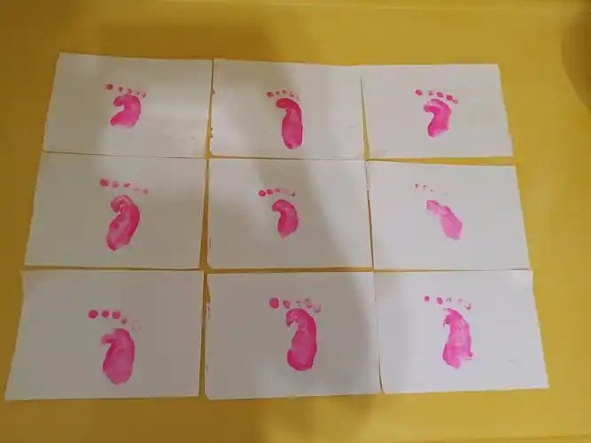 我们的印画脚丫完成啦,是不是很棒啊