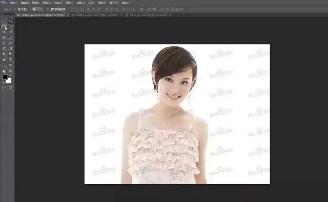 用ps轻松去除照片水印