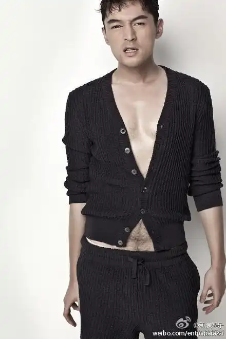 胡歌拍大尺度写真,他肚子上的毛多得吓人!