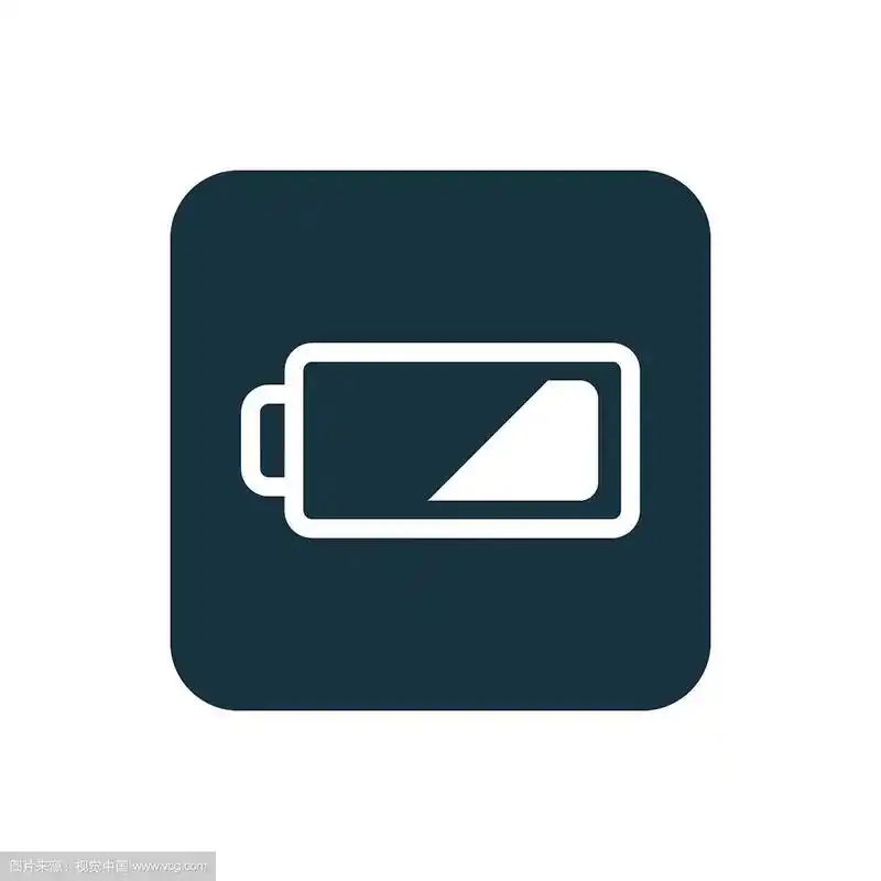 低电量图标圆角方块按钮