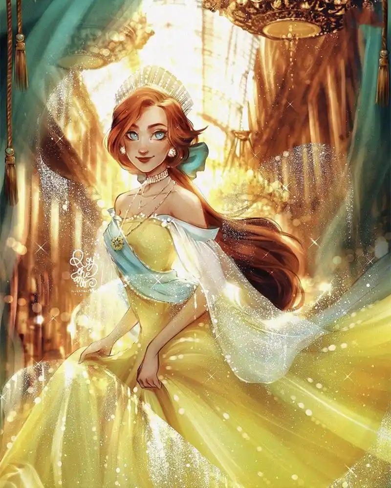 色彩艳丽版的迪士尼人物,不是只有公主才好看,配角也能冒充主角