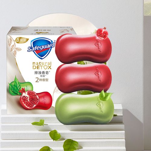 舒肤佳排浊香皂108g2红石榴108g1茶树油三块装2件