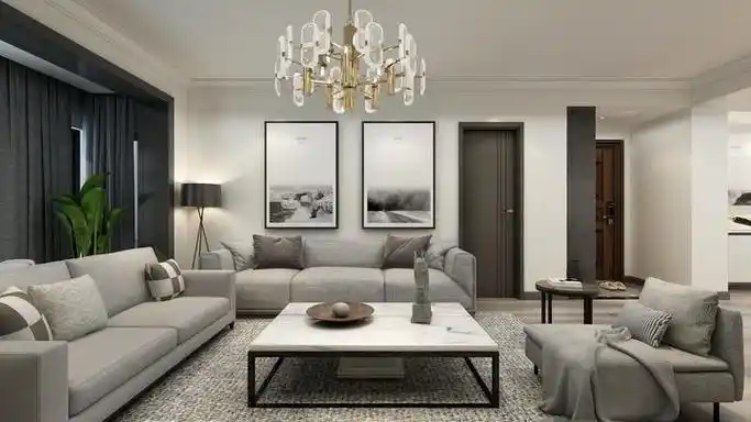 120平现代简约装修效果图高级灰彰显格调第一张就美翻了