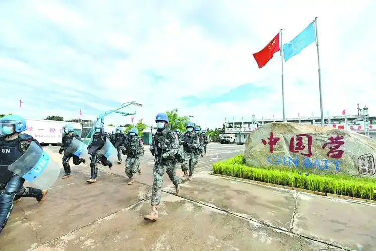 中国赴南苏丹维和步兵营开展实兵综合演练