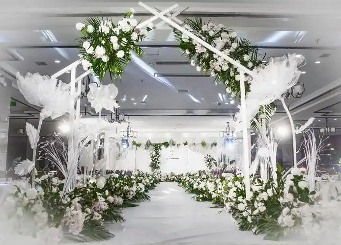 清新森系 恰似你的温柔 白绿色 泸州室内婚礼