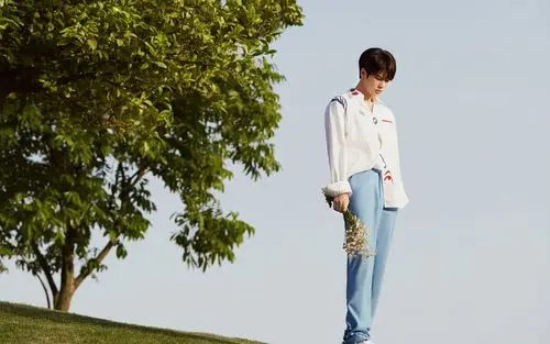 林彦俊清爽白衣少年桌面壁纸