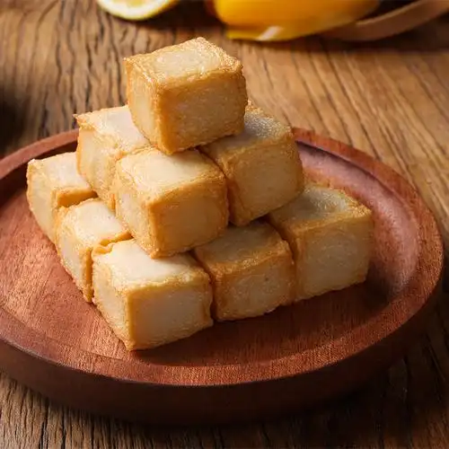 小吃弹脆炸鱼豆腐5斤鱼肉制作店做咖喱系列鱼丸