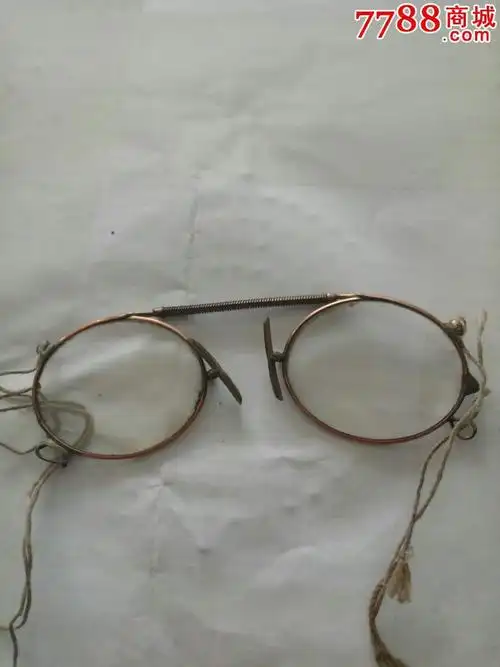 清代老眼镜金丝框