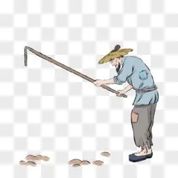 古代农民人物素材pngpsd手绘卡通农民素材pngpsd手绘古代农扣素材png