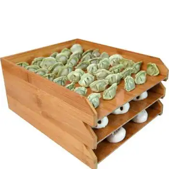 饺子盒饺子盘托盘厨房大号家用盘子竹子帘水饺放饺子的盘竹饺盘 小号