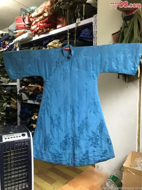 民国早期倒大袖真丝旗袍