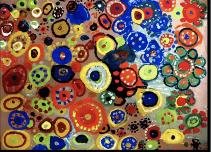 《有趣的圆点点》 写美篇 除了用视频里的方法来绘画,创作圆,请小朋友