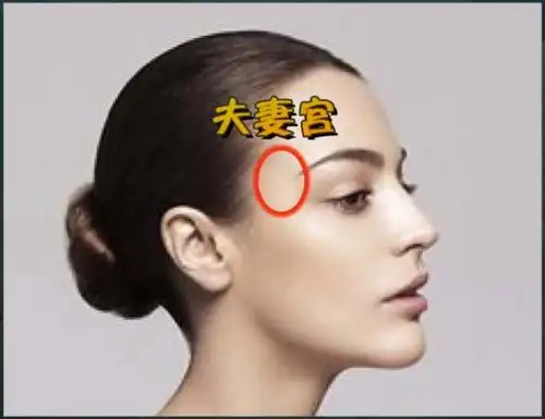 眼角处,又被称为叫做夫妻宫.的话呢,很有可能.因为意外而出现祸端.