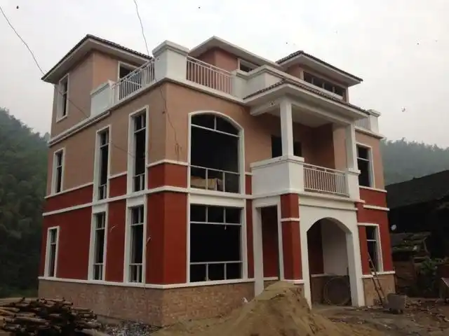 农家自建房外墙原来贴这样的砖最便宜最漂亮亏大了