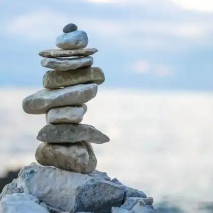 石头意境唯美风景头像图片