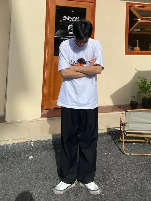 176130男生穿搭烈日下的穿搭