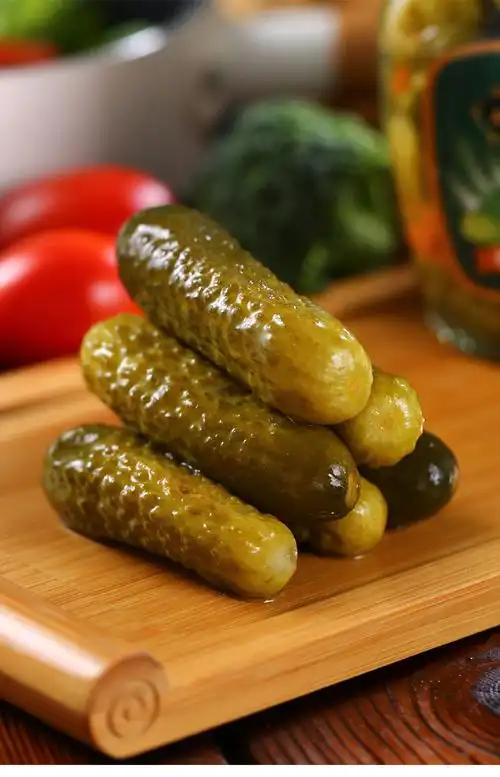 俄罗斯风味酸黄瓜俄式腌制小青瓜三明治汉堡瓶装网红食品480克 酸黄瓜