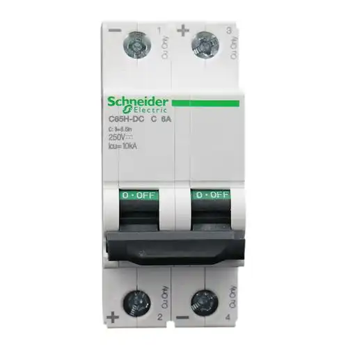 施耐德 c65h-dc 2p 10ka a9n22074 微型断路器