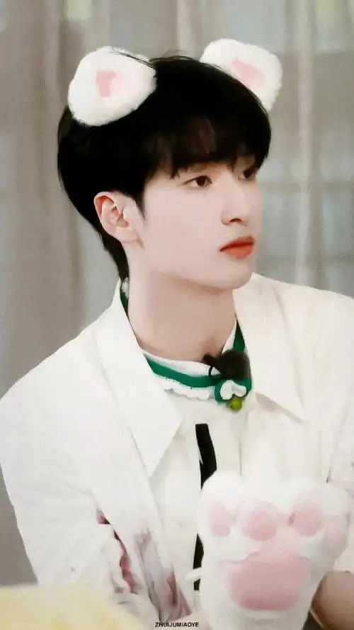 严浩翔冬日四宫格随拍##严浩翔拼色套装四宫格#今天是严小熊93