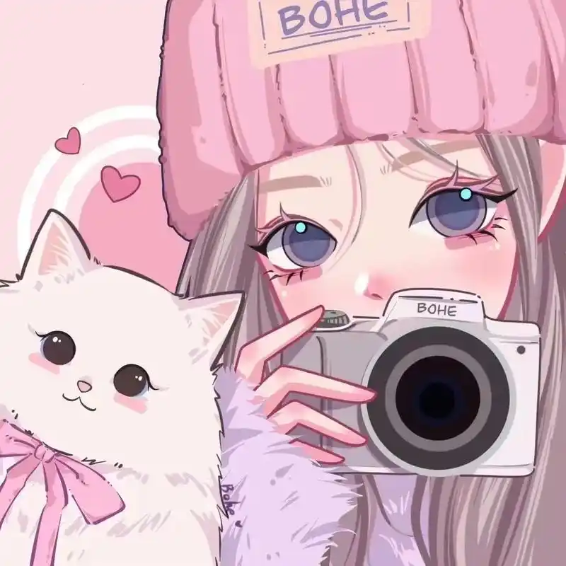 少女心粉色系卡通女生头像93#一起换头像 #优质头像 #抖音 - 抖音