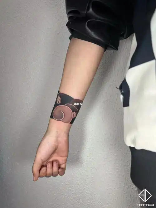 日式风格手环纹身臂环纹身