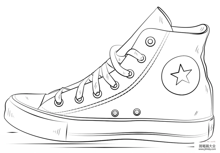 帆布鞋简笔画 帆布鞋简笔画图片