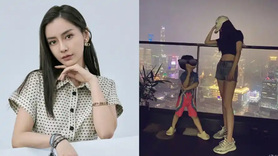 3岁小海绵近照曝光 身高已到angelababy腰部