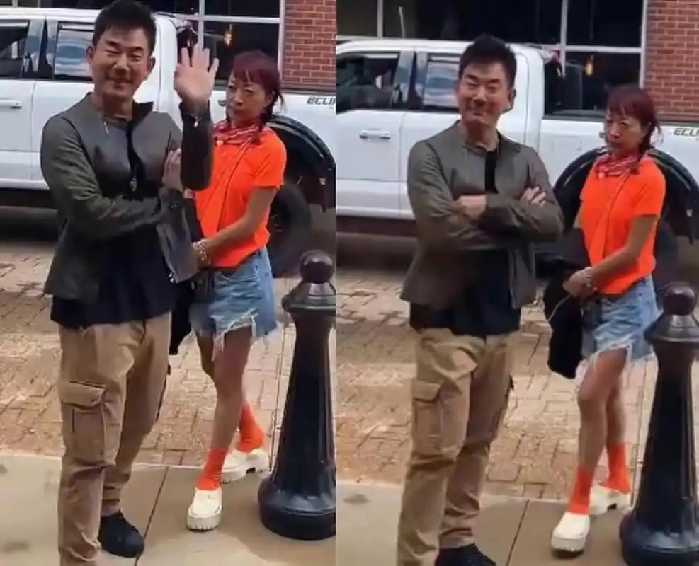 任贤齐老婆罕见露面,被粉丝吐槽长相太丑,太老气,配不上小齐.