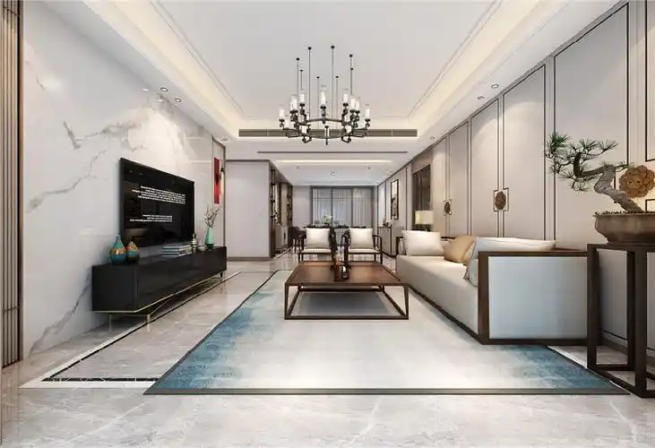 中式现代200m05装修公司:山水装饰土巴兔装修网2020家居装修风格