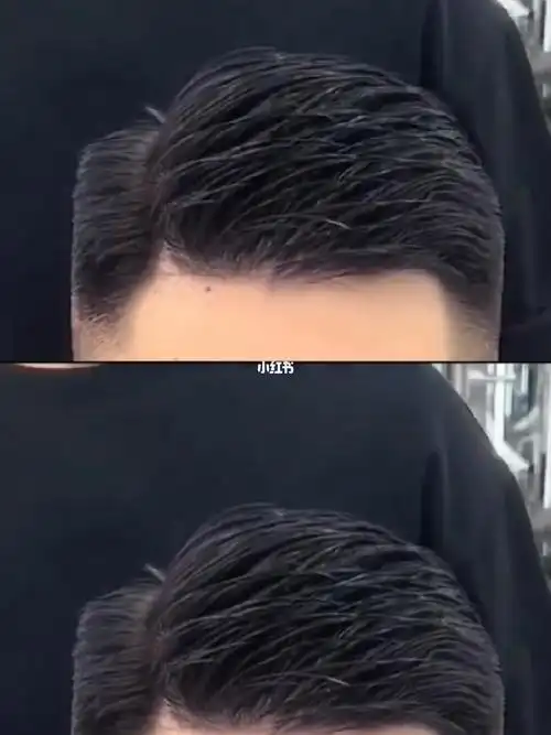 男生好打理发型商务短发二八分