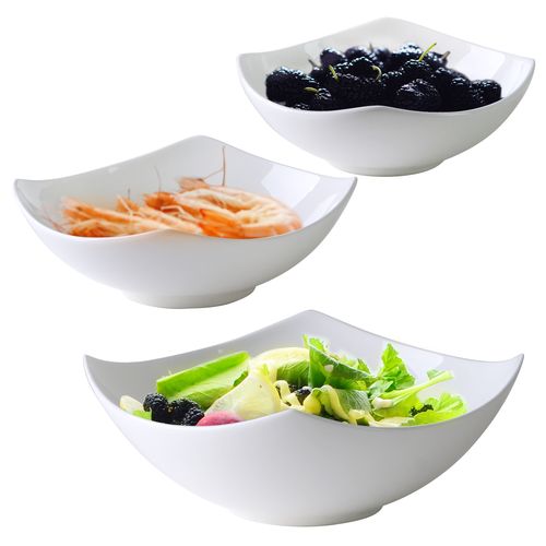 新款纯白网红冷菜盘子菜盘家用凉菜异形陶瓷盘