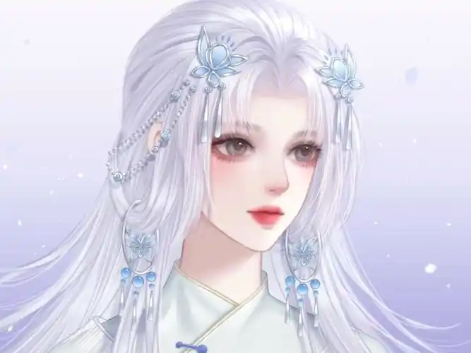 【绘画】白发美人～古风头像