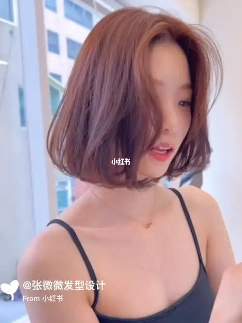 巨显瘦韩式温婉短发79入秋发型不错的选择