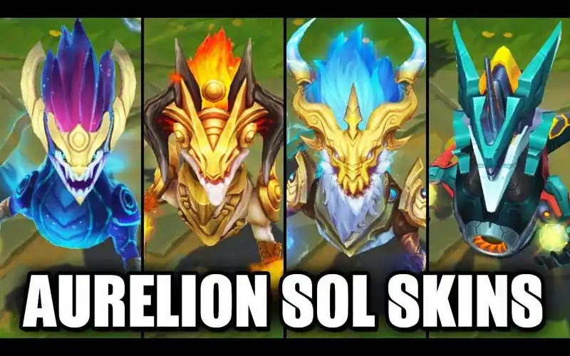 「皮肤预览厅」- 全皮肤 - 奥瑞利安·索尔·铸星龙王 - 英雄联盟
