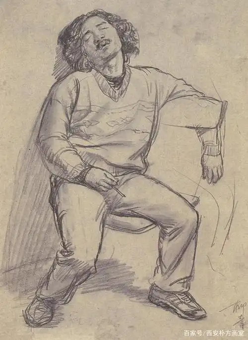 老底子,中央美术学院附中速写,这才是速写味