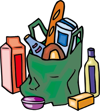 矢量袋子里的生活用品